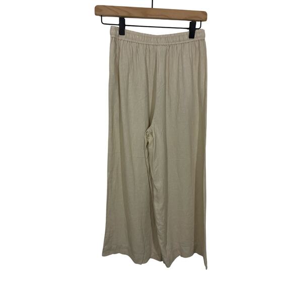 Max Studio London Linen Wide Leg Pant Minimalist Preppy Lagenlook Sustainable XS - Picture 2 of 5